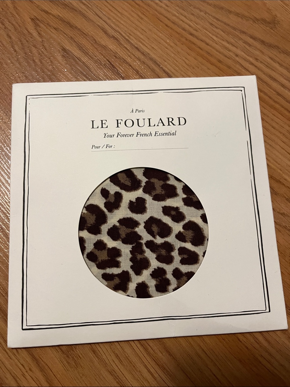 Sézane Leopard Print Home Accent Scarf - Brown/Beige